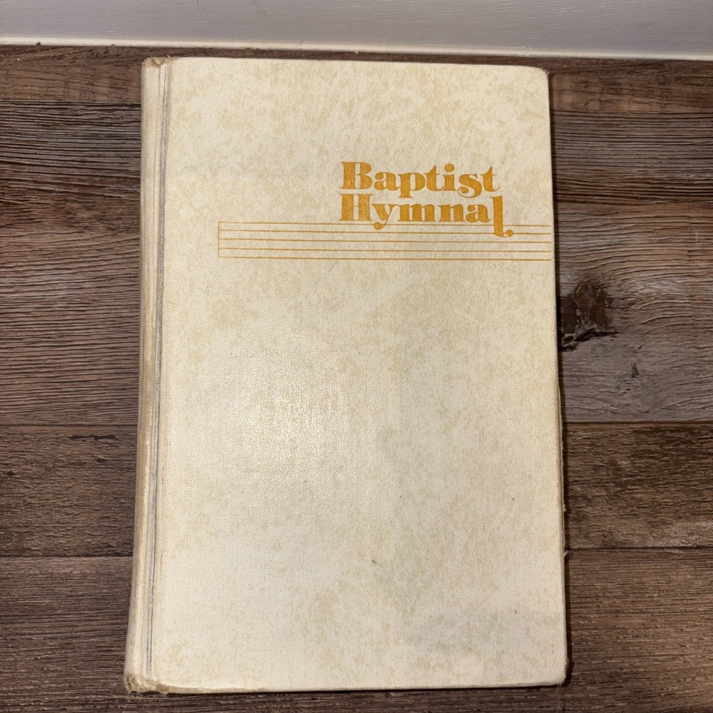Vintage Music Book BAPTIST HYMNAL White Cover (Convention Press, 1975)